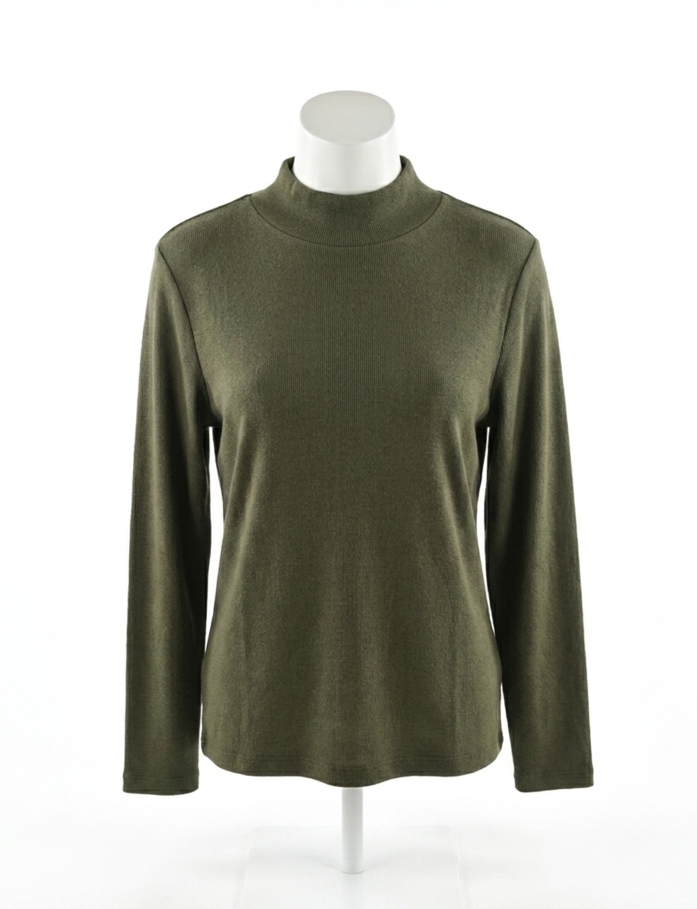 NEW ANGEL long sleeve mock neck top in olive